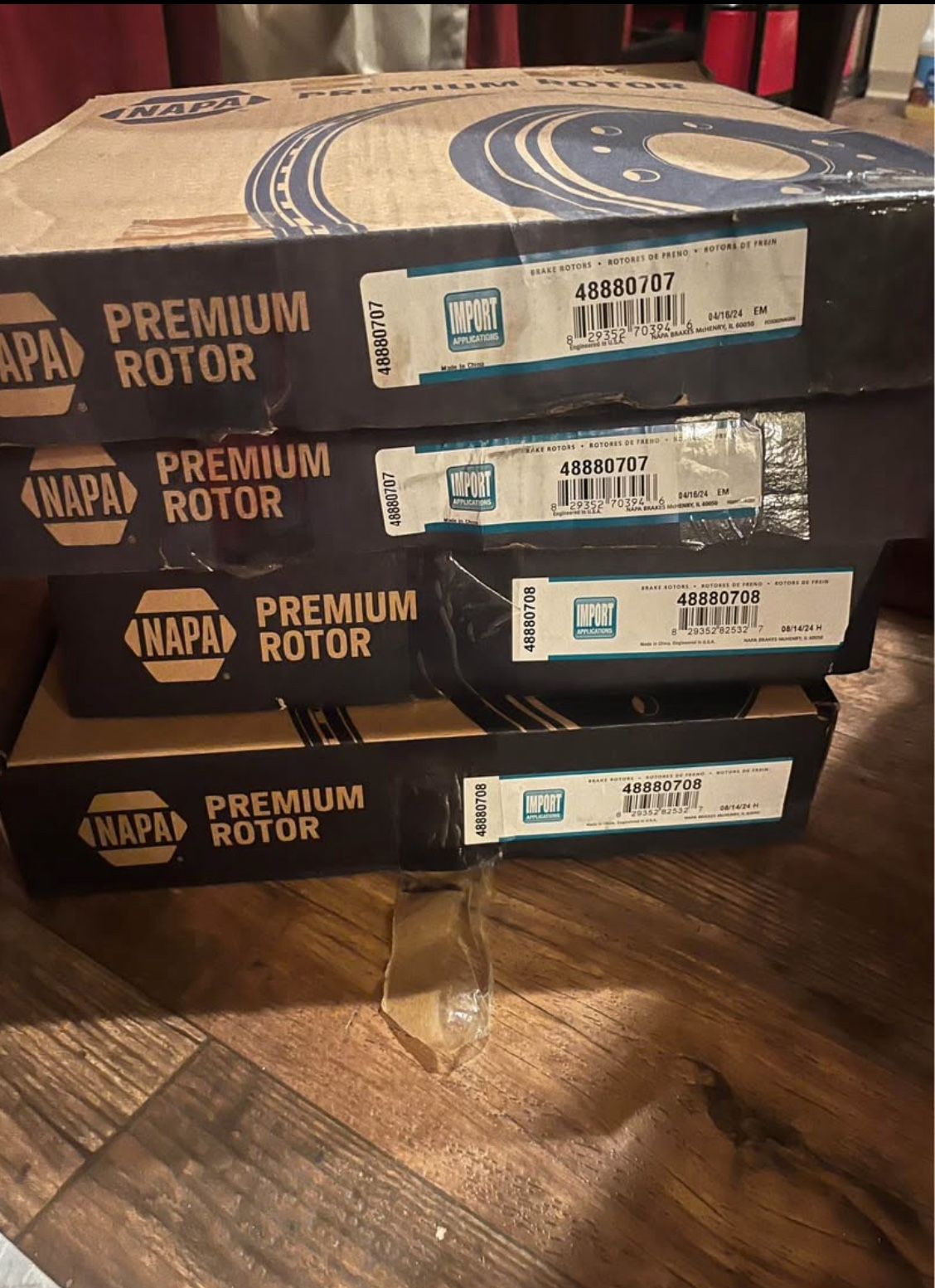 2009-2014 Hyundai Genesis car Front and Back brake rotors never used still in packaging