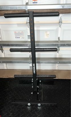 Rogue vertical weight plate tree storage