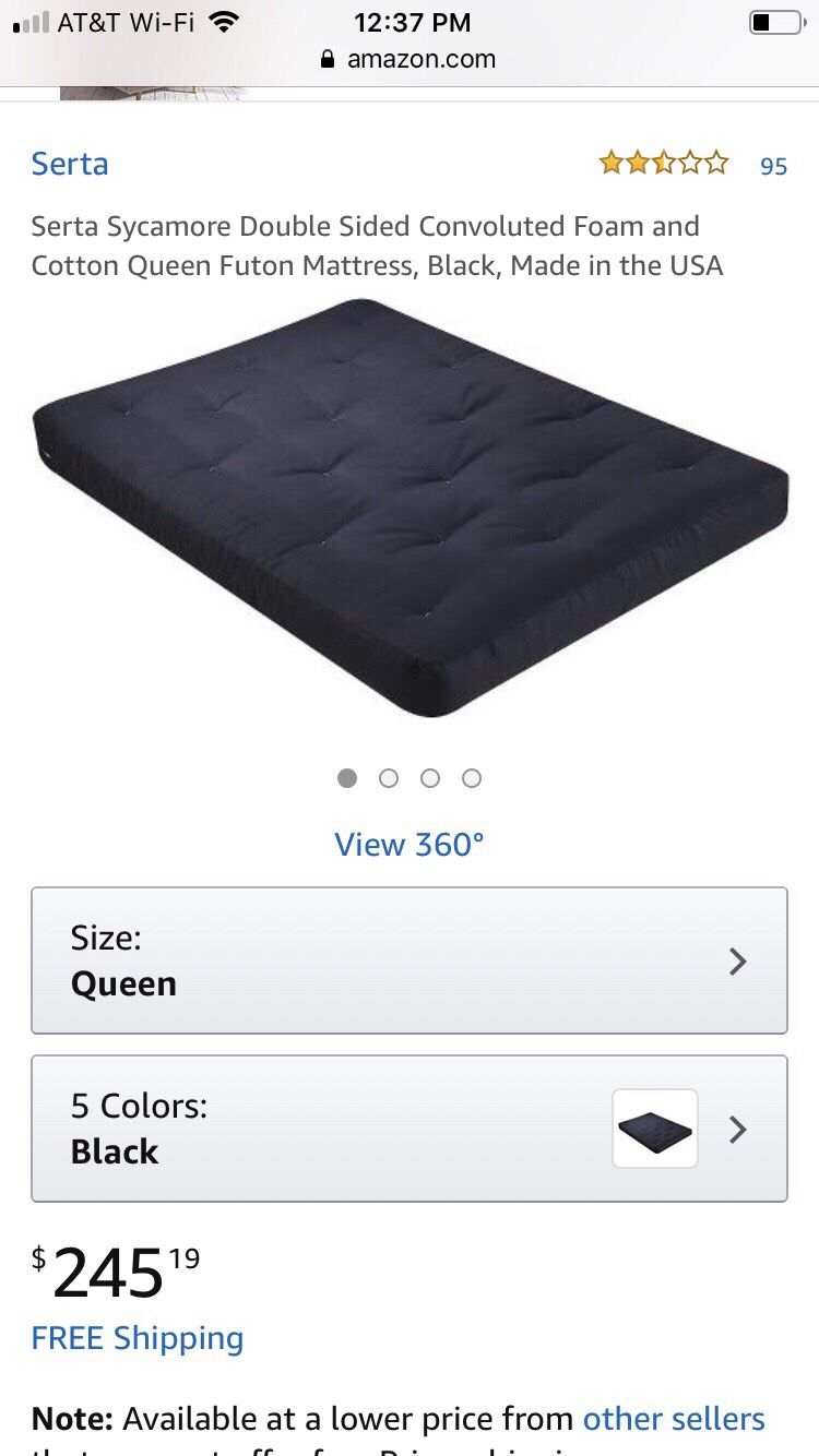 Brand New Sealy Queen Futon Mattress