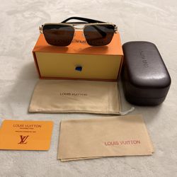 Louis Vuitton Gold Square Frame Sunglasses