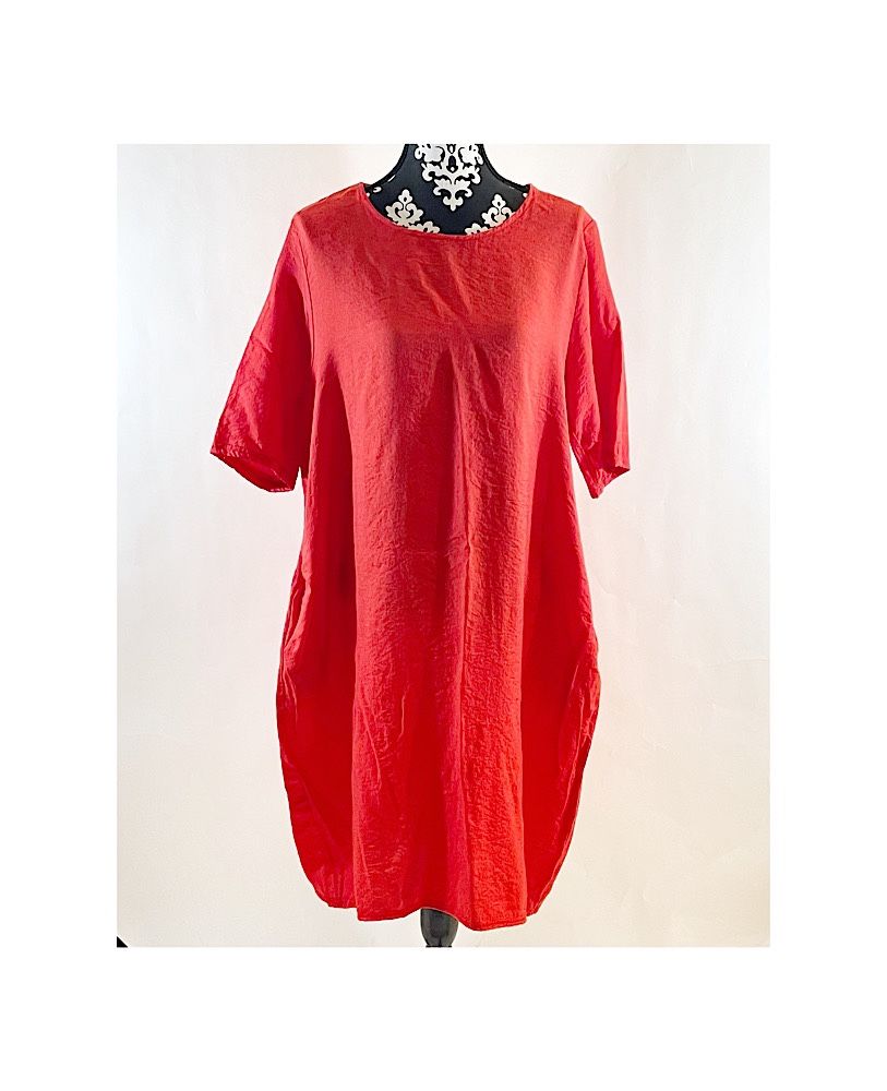 Miss Look Red Tunic Dress