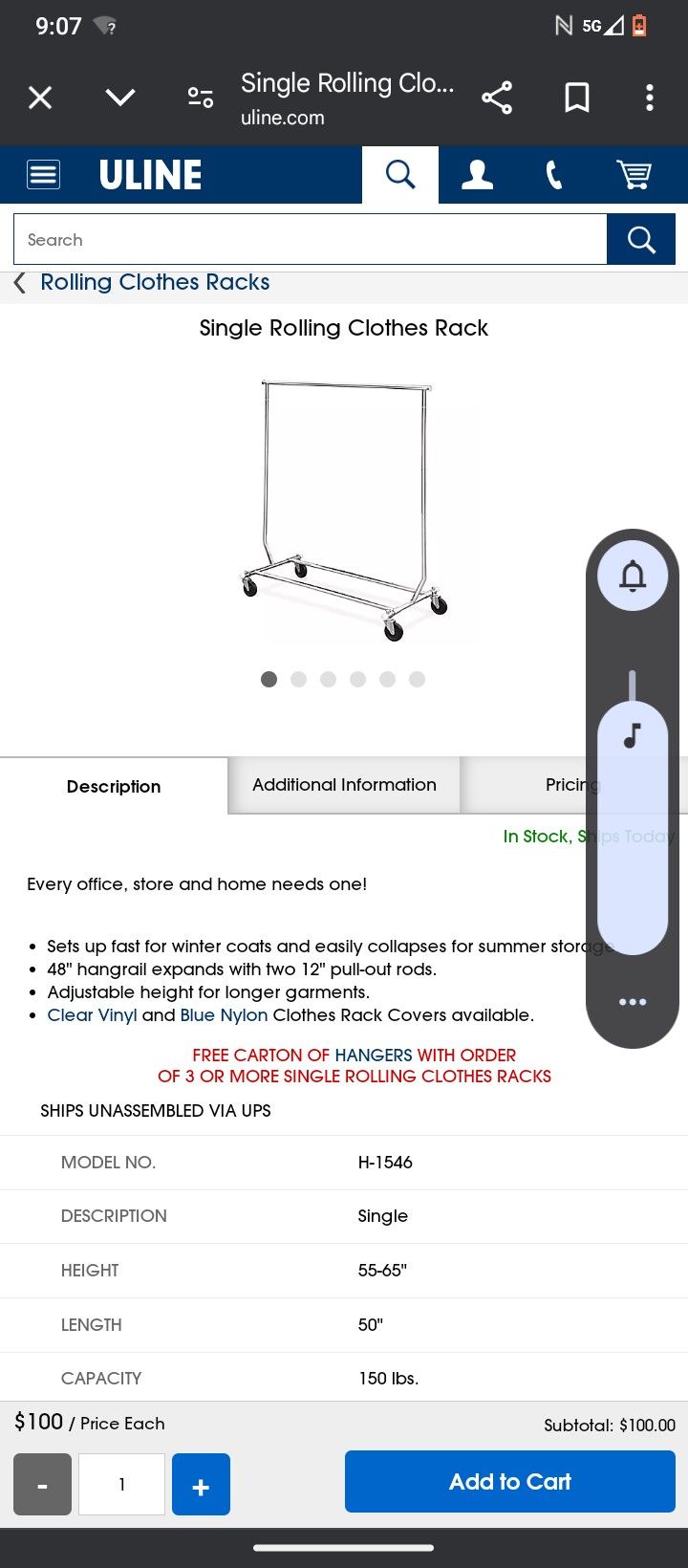 Expandable Heavy Duty Clothes Rack On Wheels
