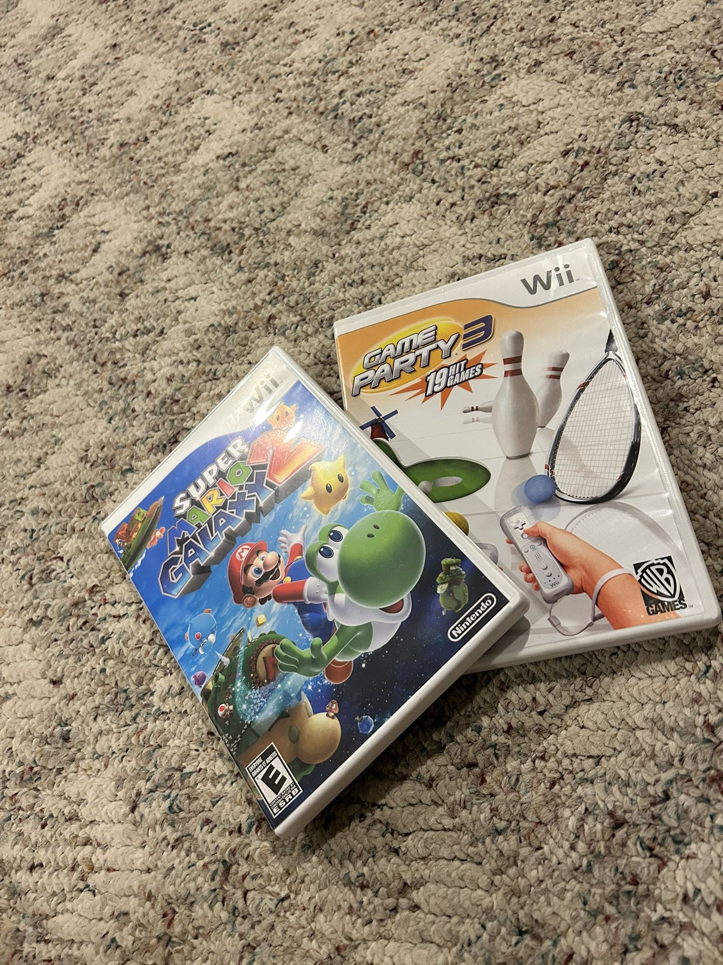 Authentic Wii Games Super Mario Galaxy 2 And Game Party 3