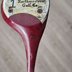 Northwestern Golf Company Pro Bilt 1 Wood VINTAGE Herman Keiser AUTOGRAPH Club Golf Pride Fine Line Grip