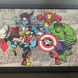 Large Framed Marvel Characters 