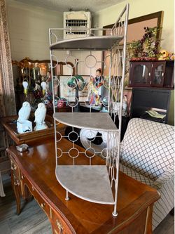 Vintage iron corner shelf
