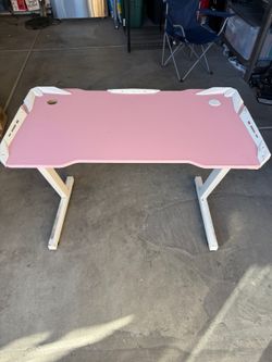 Pink Gaming Desk