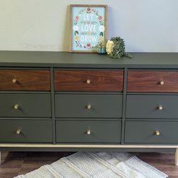 Refinished Mid Century Modern Dresser 