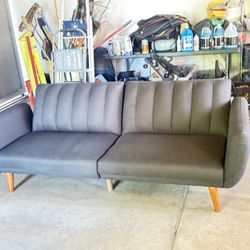 Beautiful Charcoal Grey Futon/ Couch  