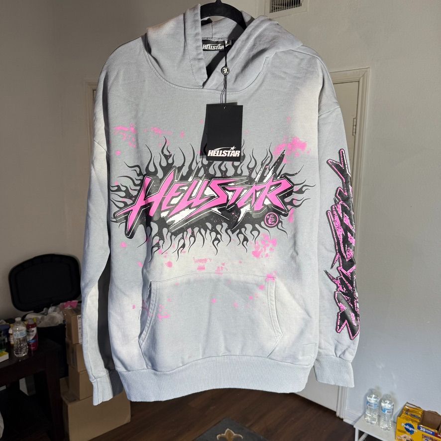 Hellstar Future Flame Hoodie Grey Large