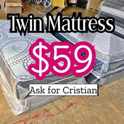 New mattresses  Dallas Twin mattress  Colchon individual  Colchones nuevos Twin beds  Camas twin 