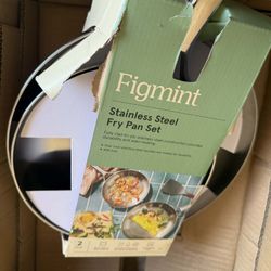 Figment Stainless Steel Fry Pan Set 