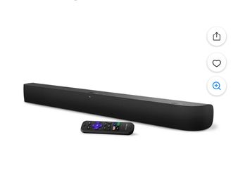 Roku Soundbar With Remote & Cords