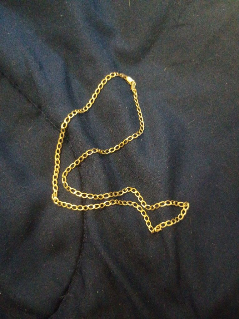 14k Gold Cuban Link Chain Made In Italy 20"