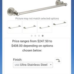 California Towel Bar 24 In. Polish Chrome 