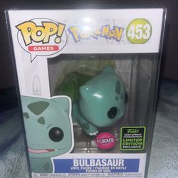 Flocked Bulbasaur Pokemon Funko Pop 