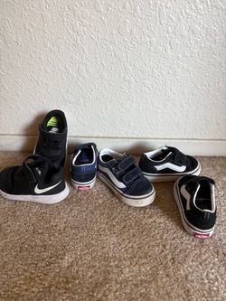 Toddler Nike and Vans Sneakers Bundle size 4c