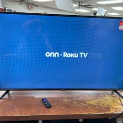 Onn 50” 4K UHD Roku HDTV w/ Remote 