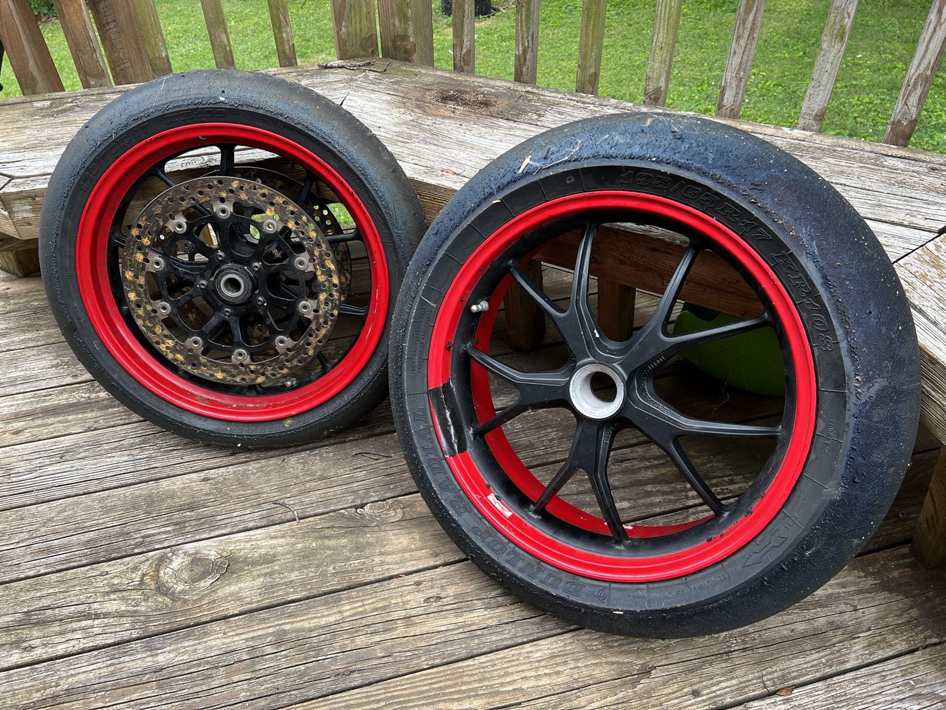 Ducati 848/1098/1198 Custom Two-tone Matte Finish Powder coated Wheels