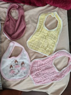 Randome baby girl bibs