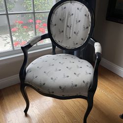 Louis XVI Style Carved Fauteuil Armchair 