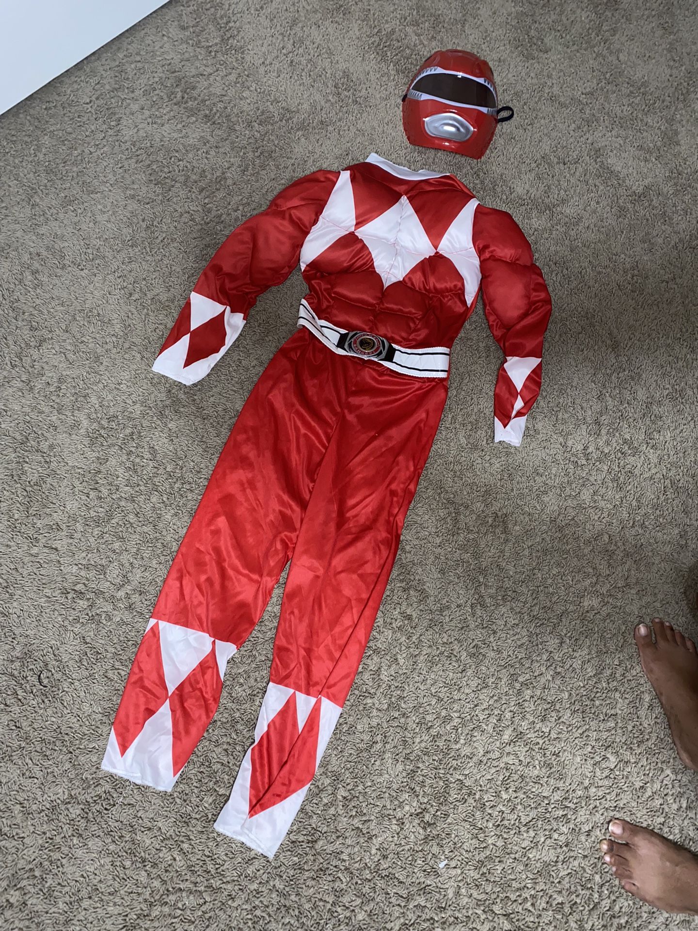 Red Power Rangers Halloween Costume 