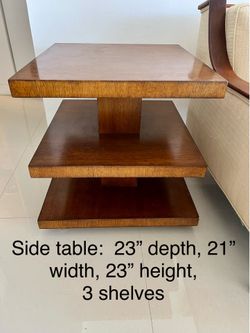 Side tables, 2 for $50, solid wood
