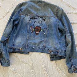 Hand Painted Stranger Things Jean Jacket