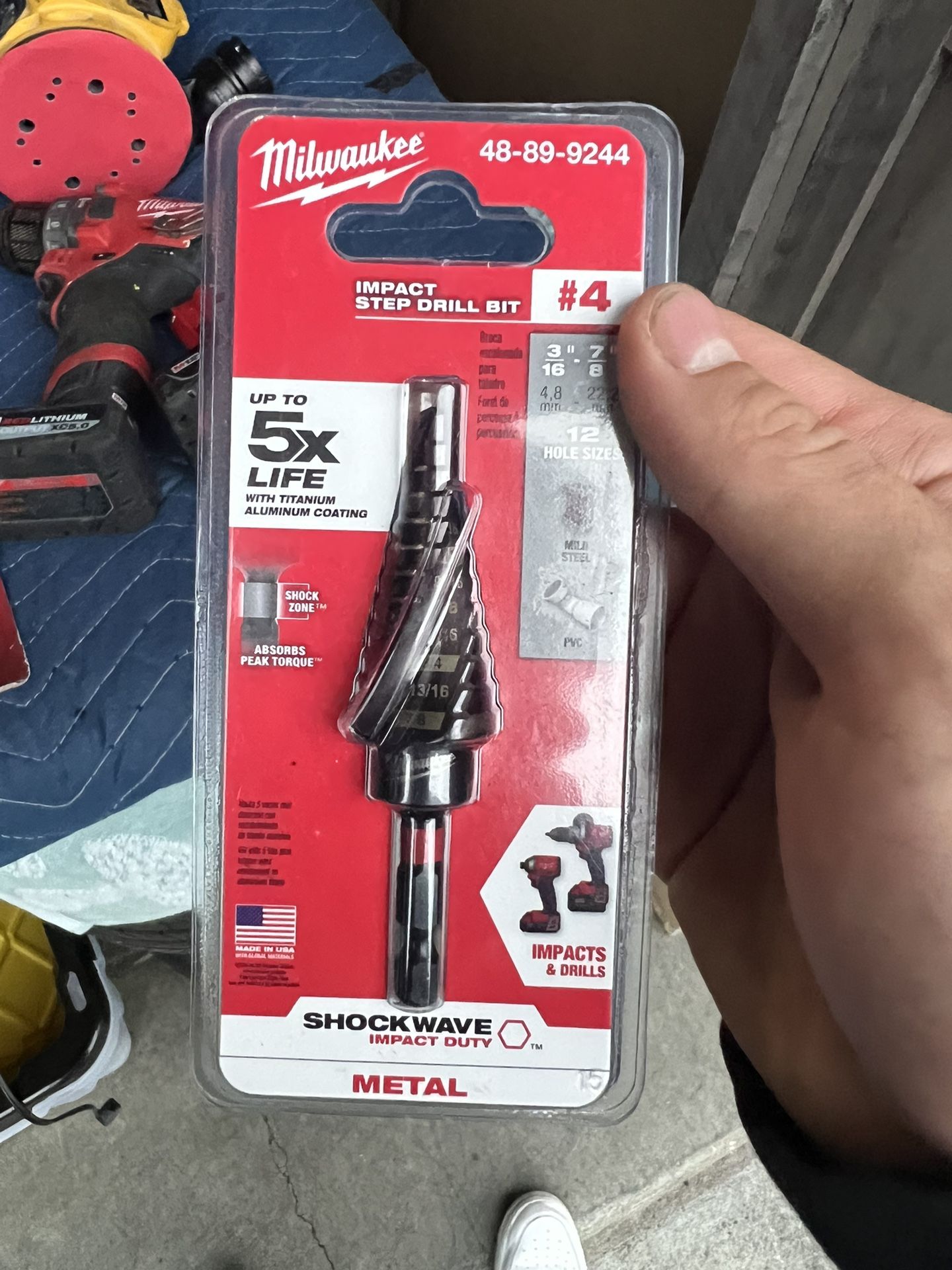 New Milwaukee Shockwave Impact Duty Step Drill Bit -