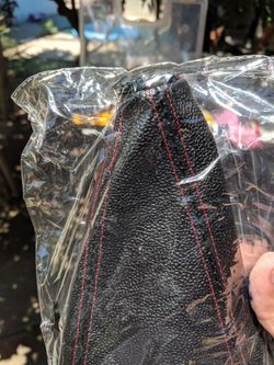 LEATHER SHIFT BOOT (RED STITCH)