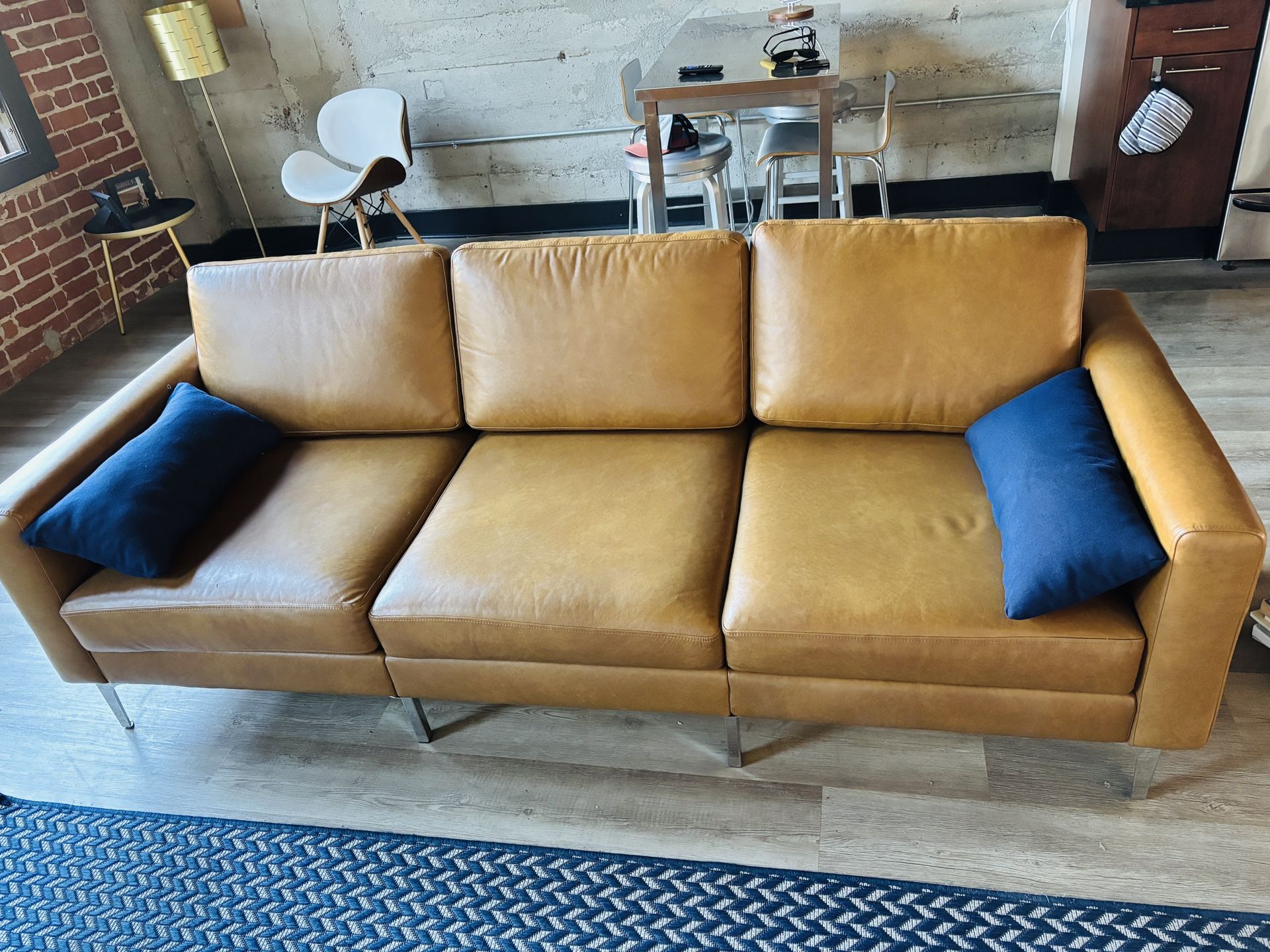 Convertible Leather Sofa