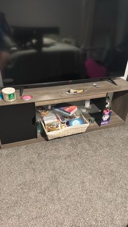 Led tv stand with Xbox/ps5 storage space