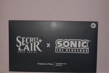 Sealed Magic The Gathering Secret Lair x Sonic The Hedgehog Friends & Foes Rainbow Foil