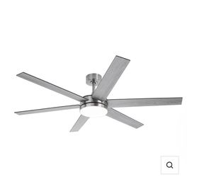 60" Volga DC Motor 6 Blades Modern Downrod Mount Ceiling Fan with Remote Control