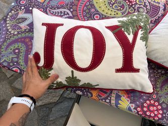 Christmas JOY Decorative Throw Pillow