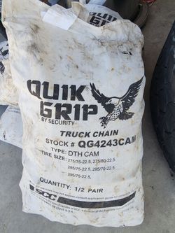 Quick grip . Semi tire chains.  Big rig only
