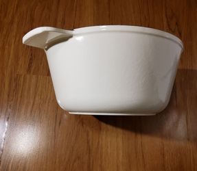 Ikea Cast Iron Dutch Oven, 3-qt Pot + Lid, White
