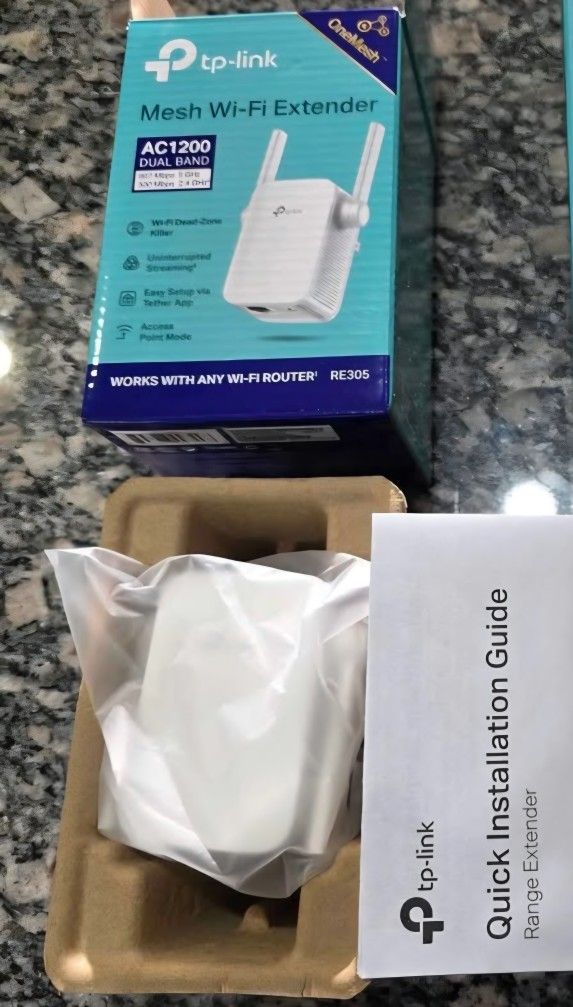 TP-Link AC1200 WiFi Range Extender 1200Mbps Dual Band WiFi Extender, Repeater, Wifi Signal Booster, Access Point Extends Internet Wifi 1500ft
