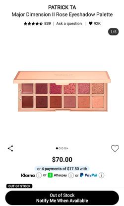 🖤Patrick Ta palette $40🖤