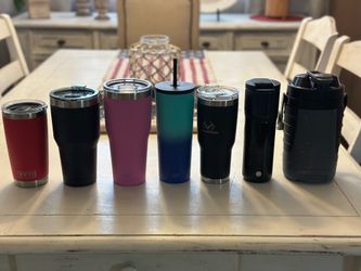 Multiple Sizes Tumblers/Cups. Yeti, Ozark Trail, Zak!, slm, Realtree, Starbucks, Igloo.