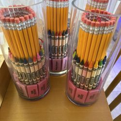 Pencils ,crayons,eraser 
