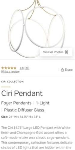 Ciri Pendant LED chandelier