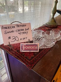 American Fostoria Sugar-Creamer sets