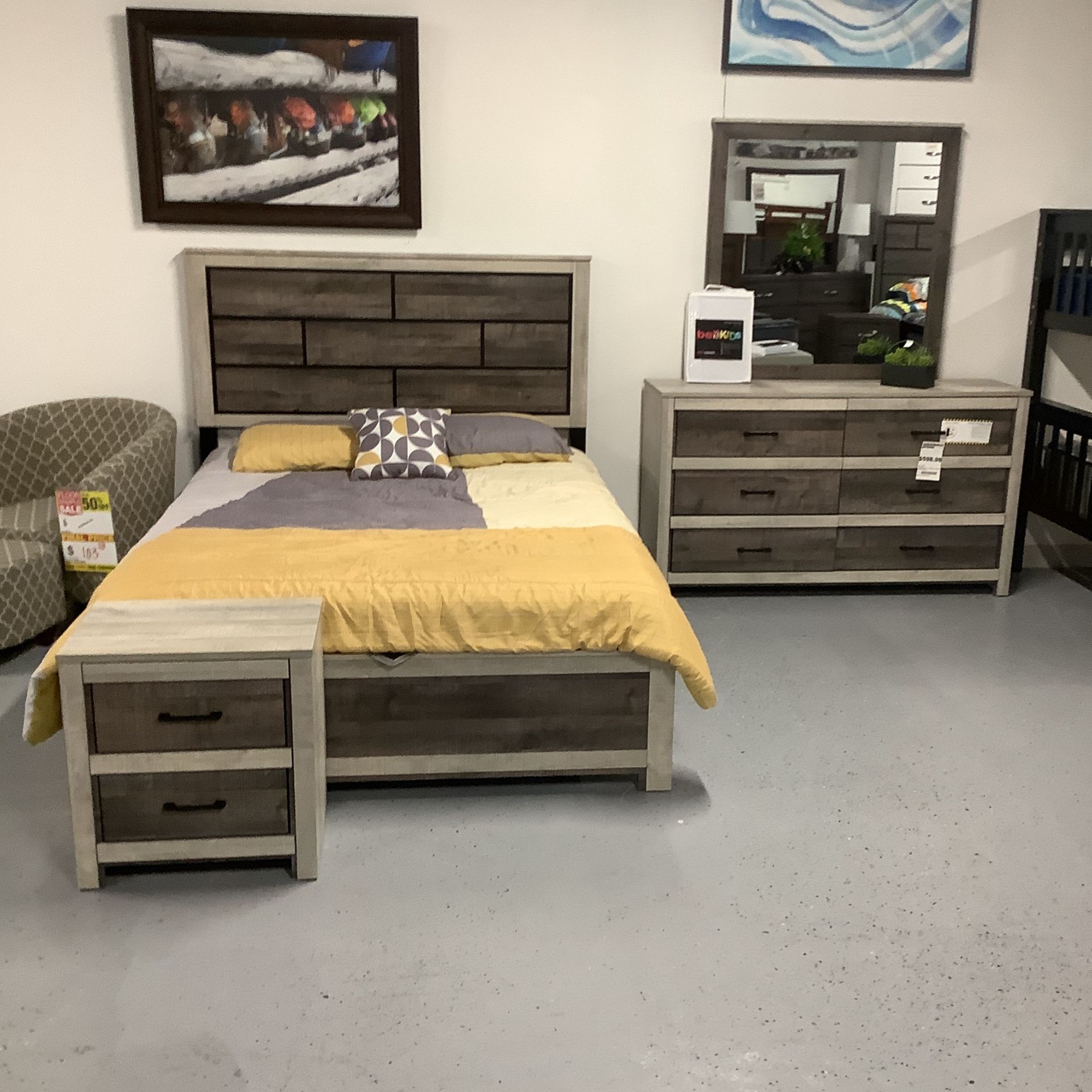 Six Piece Queen Bedroom Bedroom Set