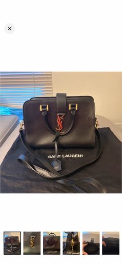 Saint Laurent Monogram Cabas Leather