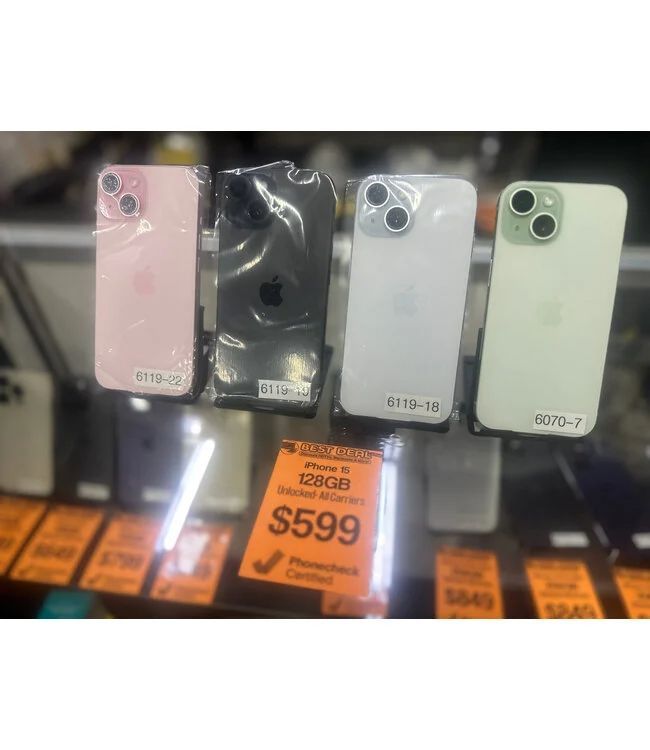 Apple Apple iPhone 15 Unlocked 128GB (Various Colors)