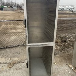 Full size sheet pan, commercial, bakery cart  Rack Display Cabinet on wheels 