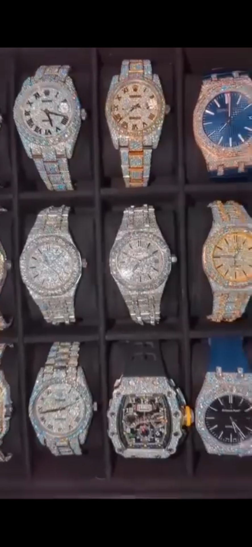 stainless steel VVS Moissanite Watches