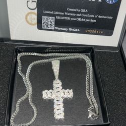 Moissanite Cross Pendant
