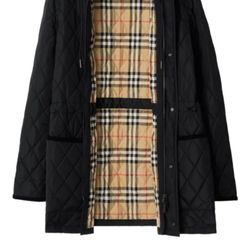 Burberry Quilted Hooded Jacket